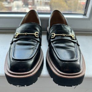 Sam Edelman Black Laurs Platform Lug Sole Loafer